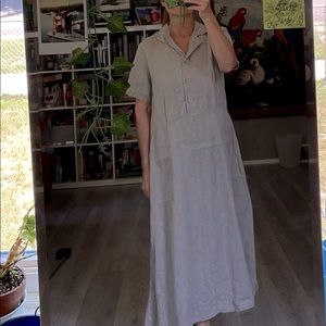 FLAX Oatmeal Dress S/M